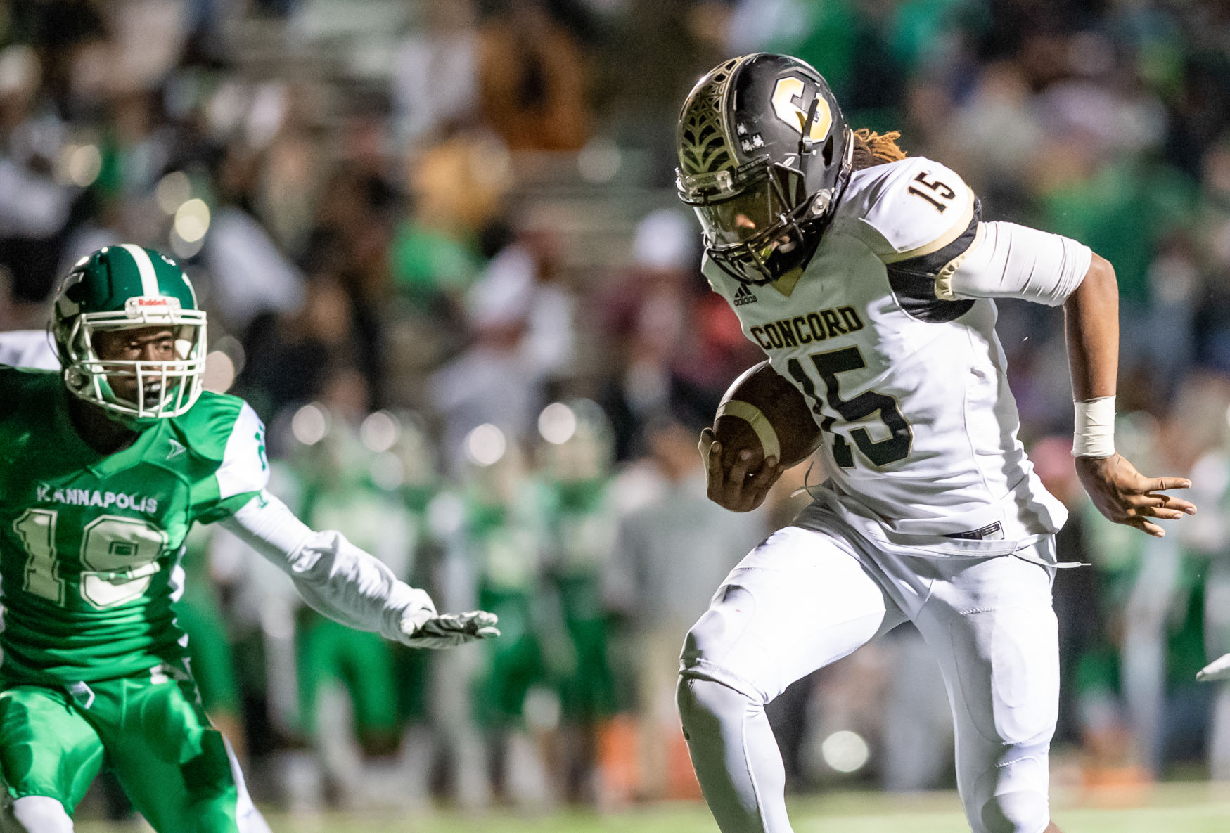 the annual Battle of the Bell high school football game